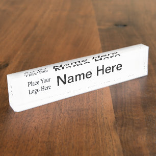 Ihr Firmenlogo-Namensschild Namensplakette