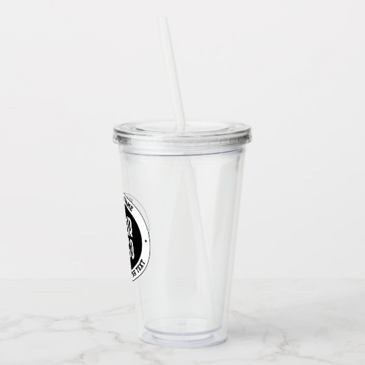 Ihr Firmenlogo oder Design | Fett bearbeitbarer Te Acryltrinkbecher (Links)