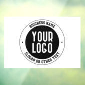 Ihr Firmenlogo oder Design | Fett bearbeitbarer Te Fensteraufkleber (Blatt 3)