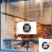 Ihr Firmenlogo oder Design | Fett bearbeitbarer Te Fensteraufkleber (Café-Fenster)