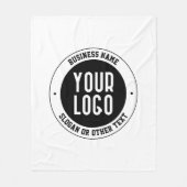 Ihr Firmenlogo oder Design | Fett bearbeitbarer Te Fleecedecke (Vorderseite)