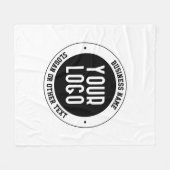 Ihr Firmenlogo oder Design | Fett bearbeitbarer Te Fleecedecke (Vorderseite (Horizontal))