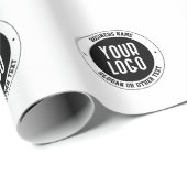 Ihr Firmenlogo oder Design | Fett bearbeitbarer Te Geschenkpapier (Rolleneckpunkt)