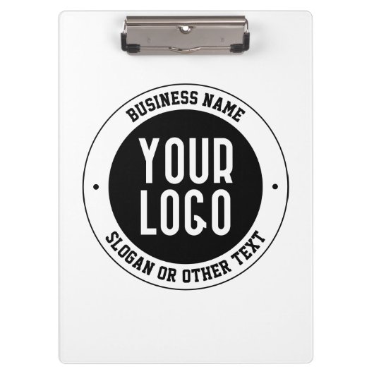 Ihr Firmenlogo oder Design | Fett bearbeitbarer Te Klemmbrett (Vorderseite)