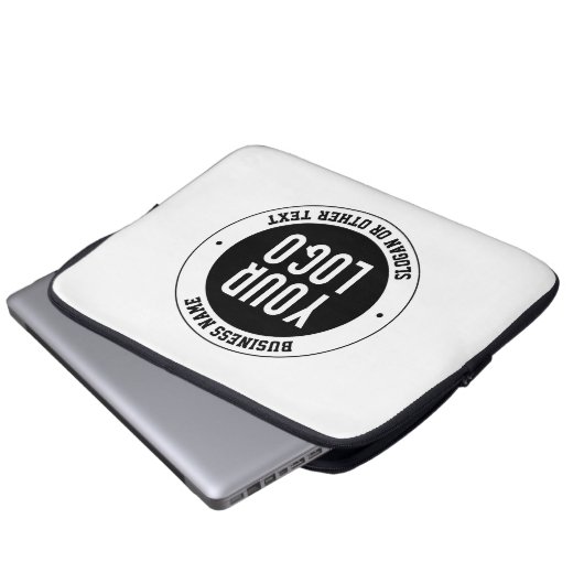 Ihr Firmenlogo oder Design | Fett bearbeitbarer Te Laptopschutzhülle (Vorne Knopf)