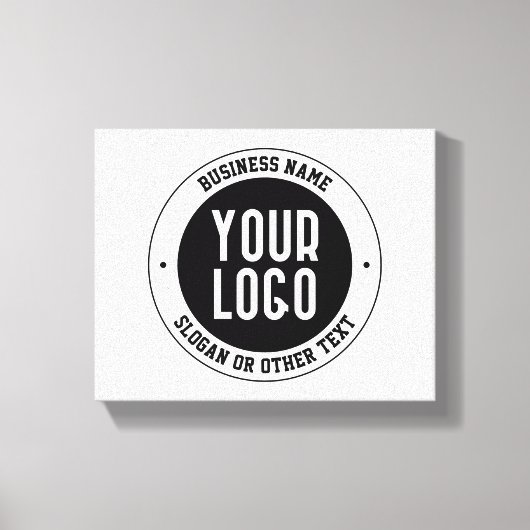 Ihr Firmenlogo oder Design | Fett bearbeitbarer Te Leinwanddruck (Vorderseite)