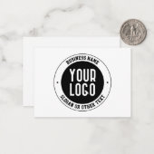 Ihr Firmenlogo oder Design | Fett bearbeitbarer Te Mitteilungskarte (Vorderseite/Rückseite Beispiel)