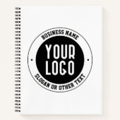 Ihr Firmenlogo oder Design | Fett bearbeitbarer Te Notizblock (Vorderseite)