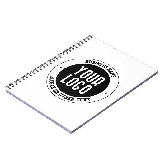 Ihr Firmenlogo oder Design | Fett bearbeitbarer Te Notizblock (Linke Seite)