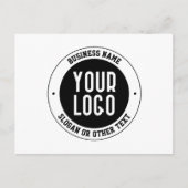 Ihr Firmenlogo oder Design | Fett bearbeitbarer Te Postkarte (Vorderseite)