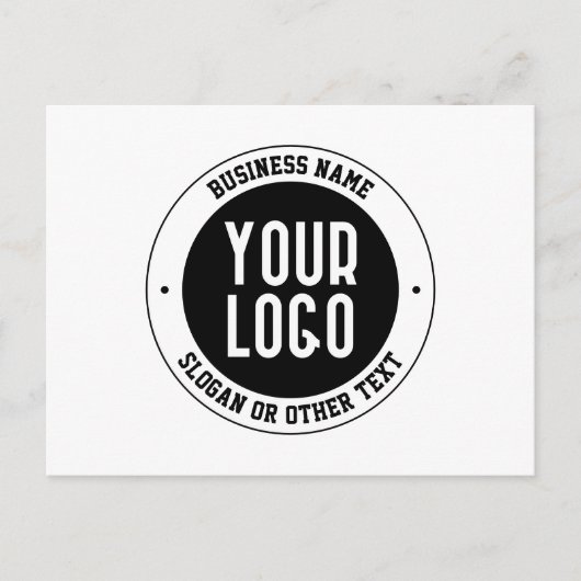 Ihr Firmenlogo oder Design | Fett bearbeitbarer Te Postkarte (Vorderseite)