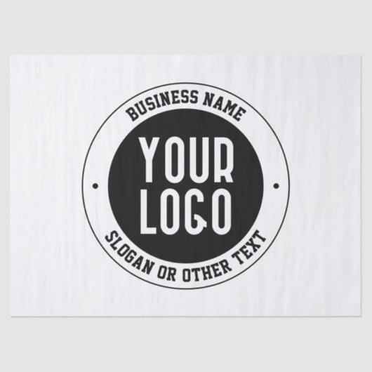 Ihr Firmenlogo oder Design | Fett bearbeitbarer Te Seidenpapier (Vorderseite)