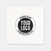 Ihr Firmenlogo oder Design | Fett bearbeitbarer Te Serviette (Vorderseite)