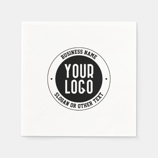 Ihr Firmenlogo oder Design | Fett bearbeitbarer Te Serviette (Vorderseite)