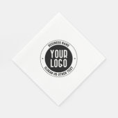 Ihr Firmenlogo oder Design | Fett bearbeitbarer Te Serviette (Ecke)