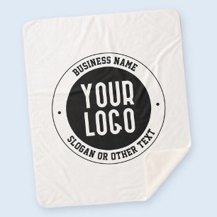 Ihr Firmenlogo oder Design Fett bearbeitbarer Te Sherpadecke