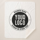 Ihr Firmenlogo oder Design | Fett bearbeitbarer Te Sherpadecke (Vorderseite)