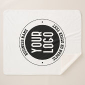 Ihr Firmenlogo oder Design | Fett bearbeitbarer Te Sherpadecke (Vorderseite (Horizontal))