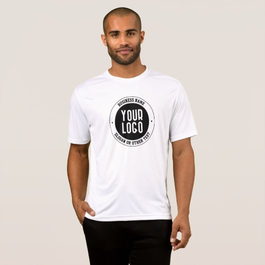Ihr Firmenlogo oder Design | Fett bearbeitbarer Te T-Shirt (Vorne ganz)