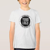 Ihr Firmenlogo oder Design | Fett bearbeitbarer Te Tri-Blend Shirt (Vorderseite)