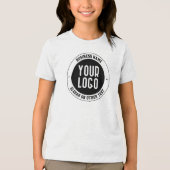 Ihr Firmenlogo oder Design | Fett bearbeitbarer Te Tri-Blend Shirt (Vorderseite)