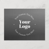 Ihr Firmenlogo oder Ihr Design und Ihr bearbeitete Begleitkarte (Vorderseite)