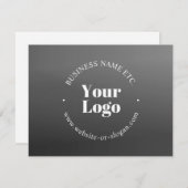 Ihr Firmenlogo oder Ihr Design und Ihr bearbeitete Dankeskarte (Vorne/Hinten)