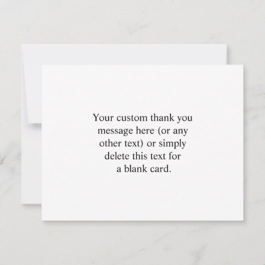 Ihr Firmenlogo oder Ihr Design und Ihr bearbeitete Dankeskarte (Rückseite)
