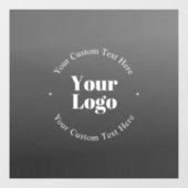 Ihr Firmenlogo oder Ihr Design und Ihr bearbeitete Fensteraufkleber (Blatt)