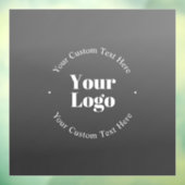 Ihr Firmenlogo oder Ihr Design und Ihr bearbeitete Fensteraufkleber (Blatt 3)