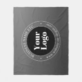 Ihr Firmenlogo oder Ihr Design und Ihr bearbeitete Fleecedecke (Vorderseite)