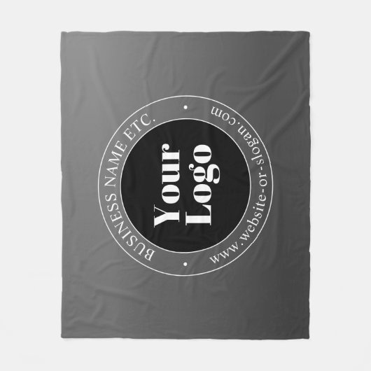 Ihr Firmenlogo oder Ihr Design und Ihr bearbeitete Fleecedecke (Vorderseite)