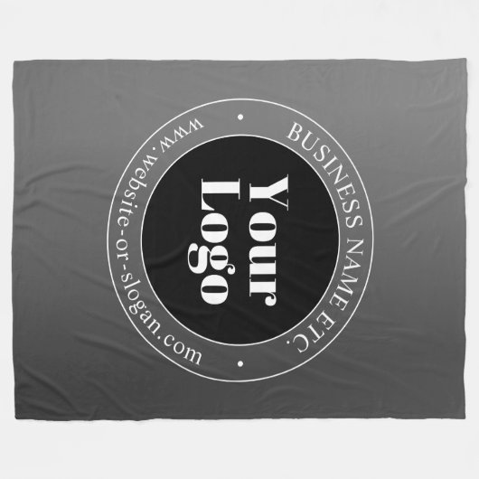 Ihr Firmenlogo oder Ihr Design und Ihr bearbeitete Fleecedecke (Vorderseite (Horizontal))