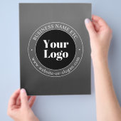 Ihr Firmenlogo oder Ihr Design und Ihr bearbeitete Flyer (Hand)