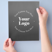 Ihr Firmenlogo oder Ihr Design und Ihr bearbeitete Flyer (Hand)