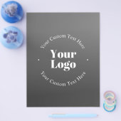 Ihr Firmenlogo oder Ihr Design und Ihr bearbeitete Flyer (Einzeln)