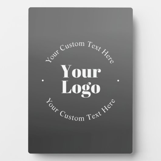 Ihr Firmenlogo oder Ihr Design und Ihr bearbeitete Fotoplatte (Vorderseite)