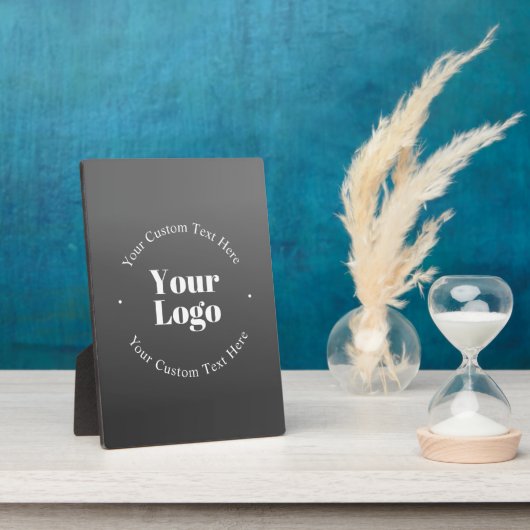 Ihr Firmenlogo oder Ihr Design und Ihr bearbeitete Fotoplatte (Seite)