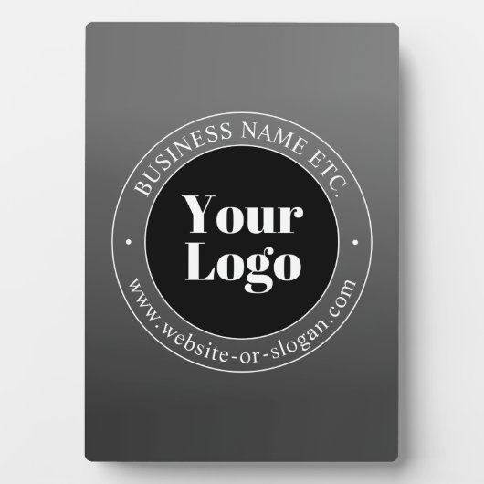 Ihr Firmenlogo oder Ihr Design und Ihr bearbeitete Fotoplatte (Vorderseite)