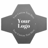 Ihr Firmenlogo oder Ihr Design und Ihr bearbeitete Fußball (Flach)
