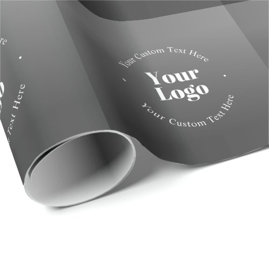 Ihr Firmenlogo oder Ihr Design und Ihr bearbeitete Geschenkpapier (Rolleneckpunkt)