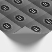 Ihr Firmenlogo oder Ihr Design und Ihr bearbeitete Geschenkpapier (Ecke)