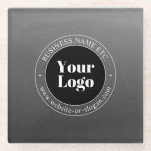 Ihr Firmenlogo oder Ihr Design und Ihr bearbeitete Glasuntersetzer