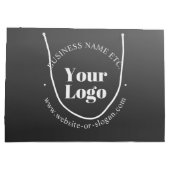 Ihr Firmenlogo oder Ihr Design und Ihr bearbeitete Große Geschenktüte (Rückseite)