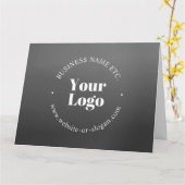 Ihr Firmenlogo oder Ihr Design und Ihr bearbeitete Karte (Gelbe Blume)