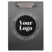 Ihr Firmenlogo oder Ihr Design und Ihr bearbeitete Klemmbrett (Vorderseite)