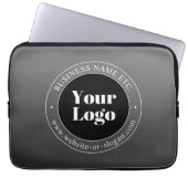 Ihr Firmenlogo oder Ihr Design und Ihr bearbeitete Laptopschutzhülle (Vorderseite)