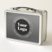 Ihr Firmenlogo oder Ihr Design und Ihr bearbeitete Metall Brotdose (Rückseite)