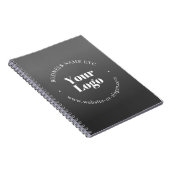 Ihr Firmenlogo oder Ihr Design und Ihr bearbeitete Notizblock (Rechte Seite)