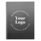 Ihr Firmenlogo oder Ihr Design und Ihr bearbeitete Notizblock (Vorderseite)